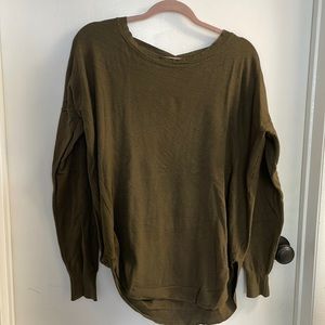 Green Windsor crosshatch sweater
